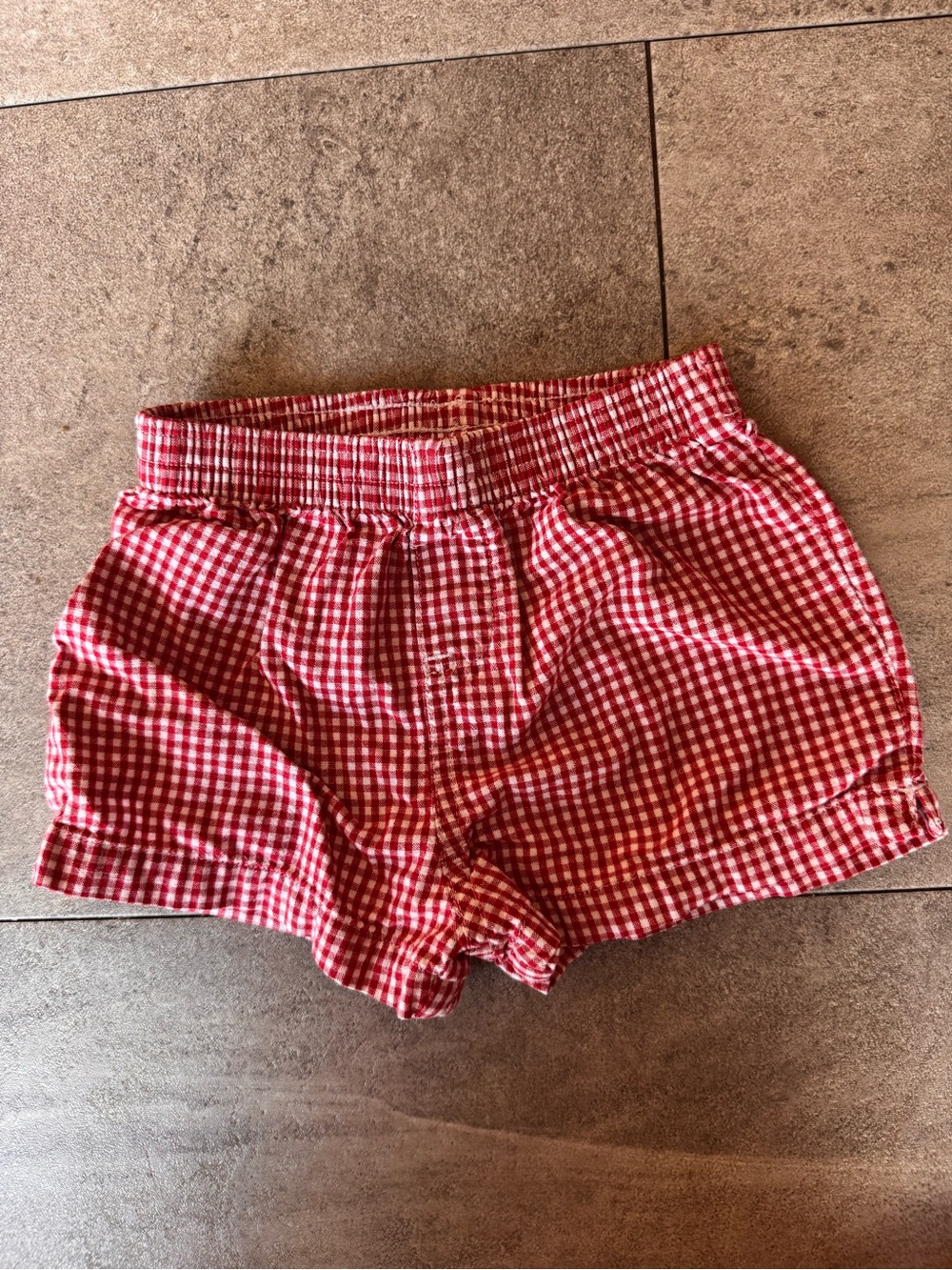 GAP Red Gingham High-Waist Women’s Shorts